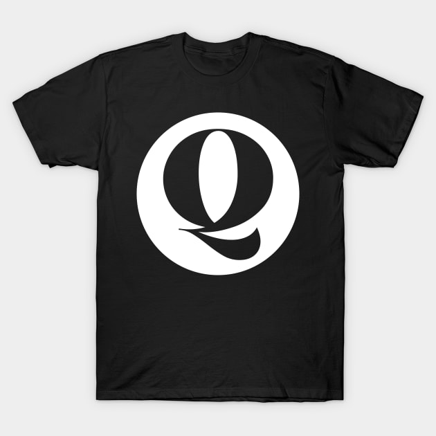 Q (Letter Initial Monogram) T-Shirt by n23tees